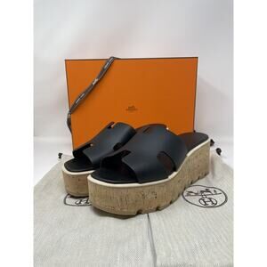 Hermes Eze Wedge Sandel Size 40